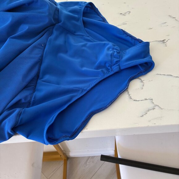 Custom-made, beautiful beaded royal blue evening dress - Picture 4 of 4